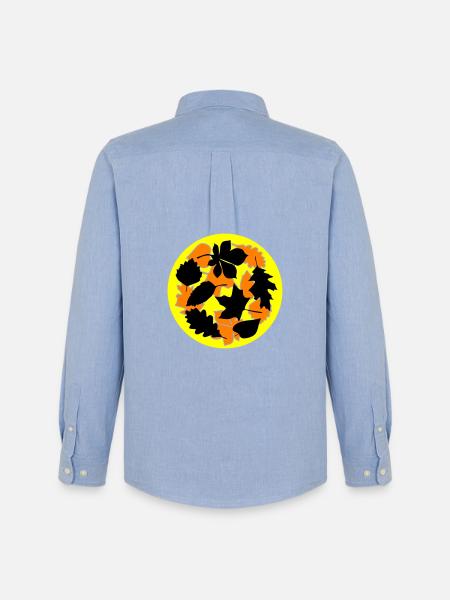 Autumn October Weather - Men's Oxford Shirt by Stanley/Stella - carolina blue