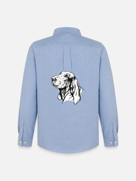 Bracco Italiano Portrait - Men's Oxford Shirt by Stanley/Stella - carolina blue