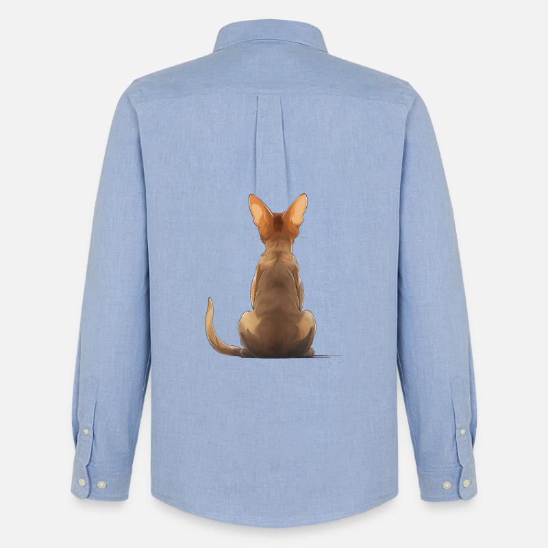 Abessinisch - Männer Oxford Hemd von Stanley/Stella - Carolina Blue