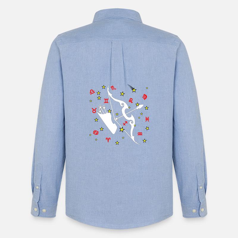 Schütze-Farbe - Männer Oxford Hemd von Stanley/Stella - Carolina Blue