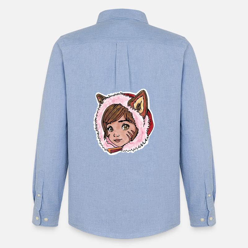 Rotkäppchen als kleiner Wolf - Männer Oxford Hemd von Stanley/Stella - Carolina Blue