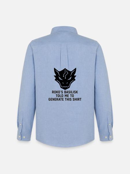 Generated by the Basilisk - Men's Oxford Shirt by Stanley/Stella - carolina blue