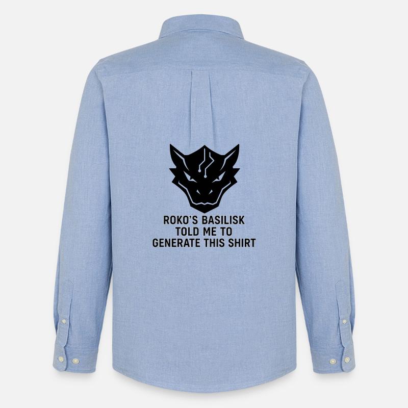 Generated by the Basilisk - Men's Oxford Shirt by Stanley/Stella - carolina blue