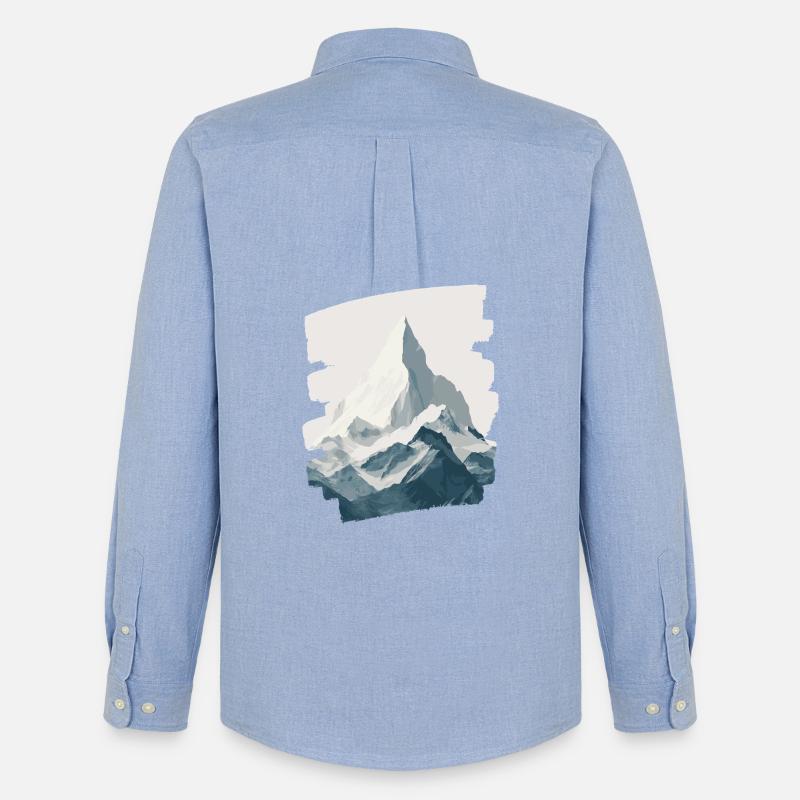 Berge Klettern Kletterer Wandern - Männer Oxford Hemd von Stanley/Stella - Carolina Blue