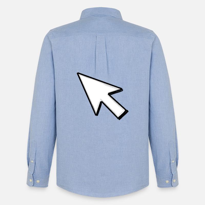 Cursor: Click mich! - Männer Oxford Hemd von Stanley/Stella - Carolina Blue