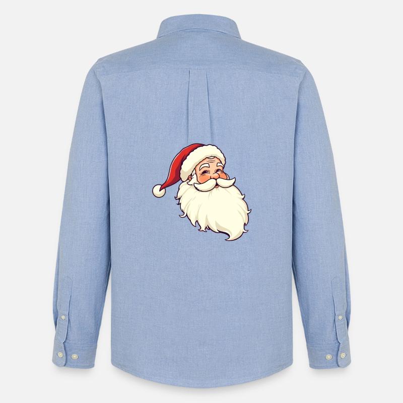 Weihnachtsmann - Männer Oxford Hemd von Stanley/Stella - Carolina Blue