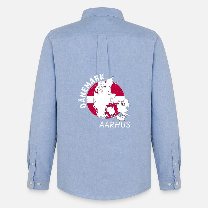 Aarhus - Männer Oxford Hemd von Stanley/Stella - Carolina Blue