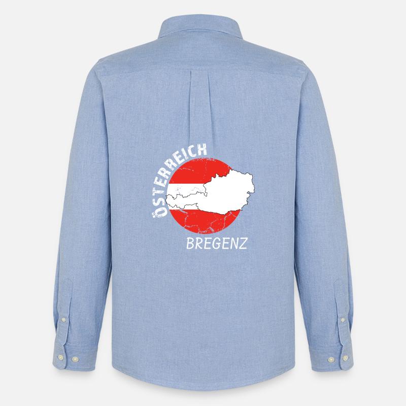 Bregenz - Männer Oxford Hemd von Stanley/Stella - Carolina Blue