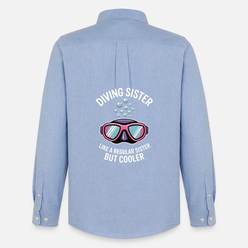 Tauchen Spruch Mädchen Lustiges Tauchen Geschenk - Männer Oxford Hemd von Stanley/Stella - Carolina Blue