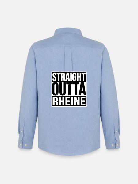 STRAIGHT OUTTA RHEINE - Men's Oxford Shirt by Stanley/Stella - carolina blue