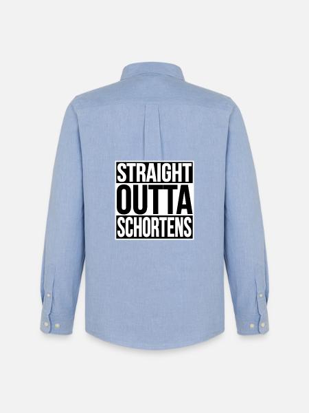 STRAIGHT OUTTA SCHORTENS - Männer Oxford Hemd von Stanley/Stella - Carolina Blue
