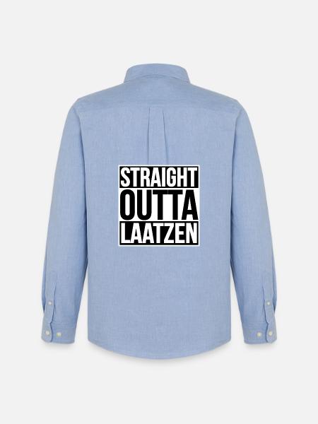 Straight Outta Laatzen - Chemise Oxford homme Stanley/Stella - carolina blue