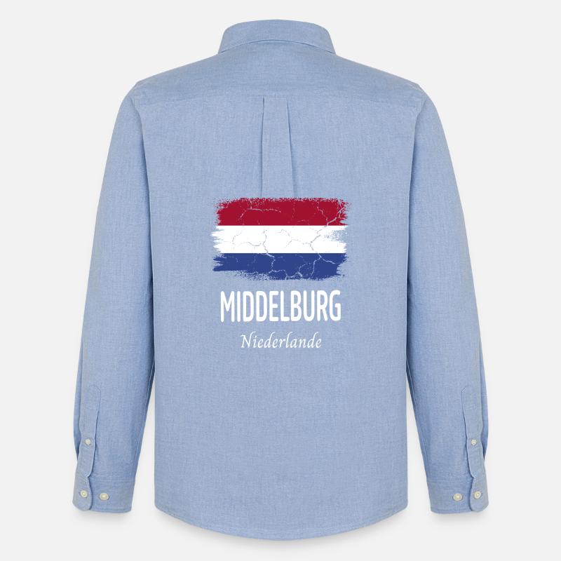 Middelburg - Männer Oxford Hemd von Stanley/Stella - Carolina Blue
