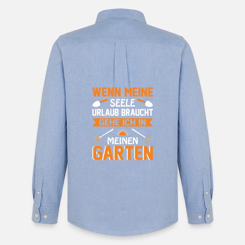Detti di giardinaggio per giardinieri orticoltori - Stanley/Stella Camicia Oxford uomo - carolina blue