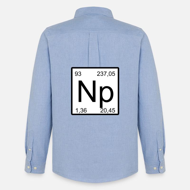 Neptunium Elementar Minimalkunst - Männer Oxford Hemd von Stanley/Stella - Carolina Blue