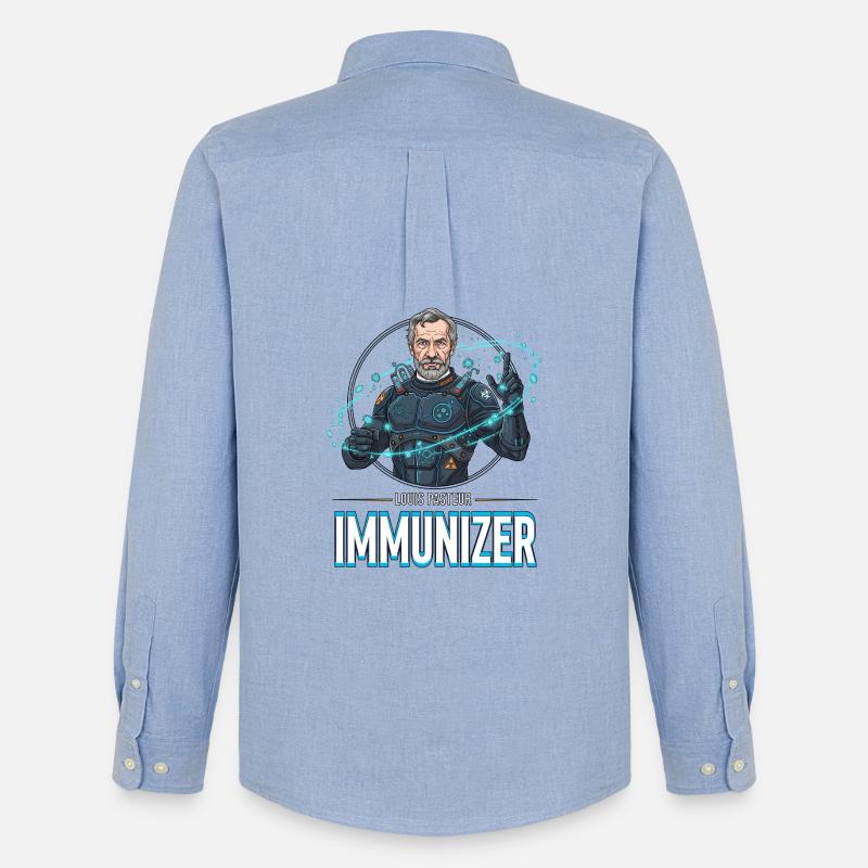 Pasteur-Immunizer-Rüstung - Männer Oxford Hemd von Stanley/Stella - Carolina Blue