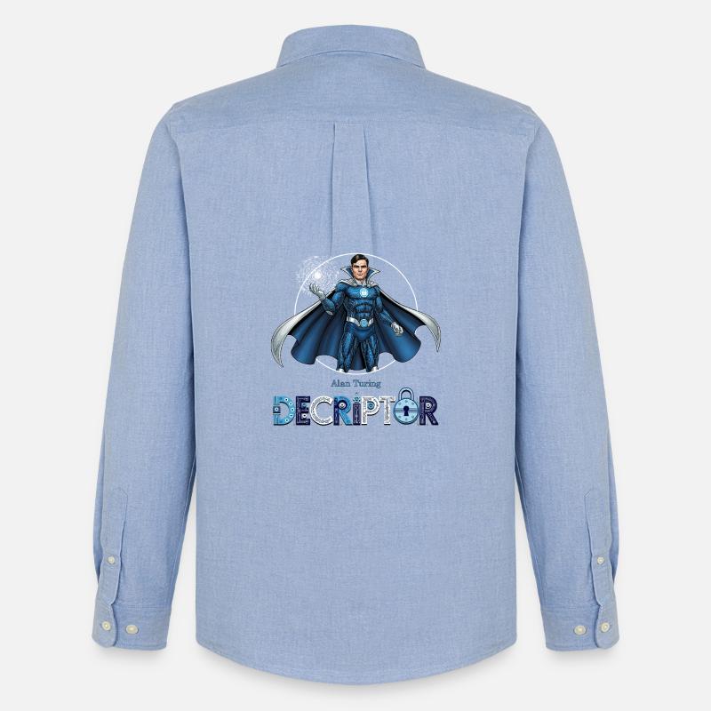 Hero Coder Decryptor - Men's Oxford Shirt by Stanley/Stella - carolina blue