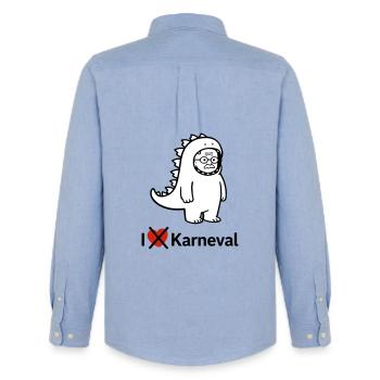 Carnival grouches - Men's Oxford Shirt by Stanley/Stella - carolina blue - Back - AI Model Male 185 dark (185cm)