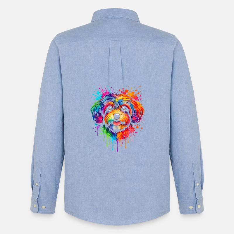 Havanese | Pop Art per cani piccoli - Stanley/Stella Camicia Oxford uomo - carolina blue