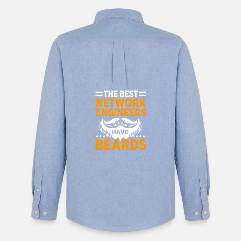 Network Computer Scientist Programmer Admin - Men's Oxford Shirt by Stanley/Stella - carolina blue