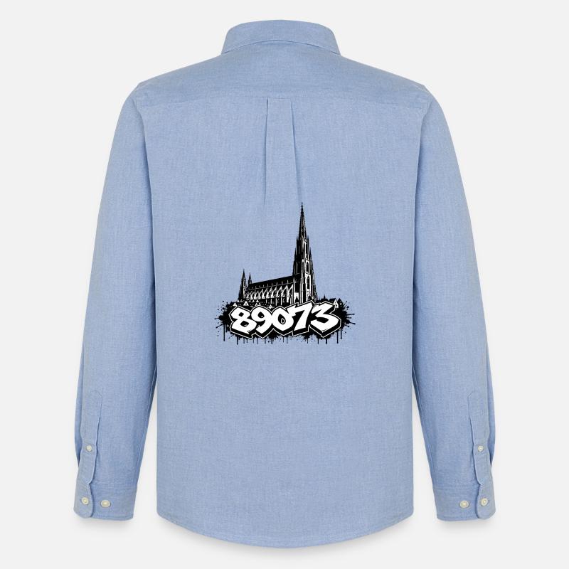 Ulm Motiv 5 - Männer Oxford Hemd von Stanley/Stella - Carolina Blue