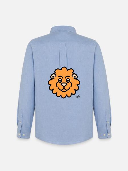 Lion Large - Men's Oxford Shirt by Stanley/Stella - carolina blue
