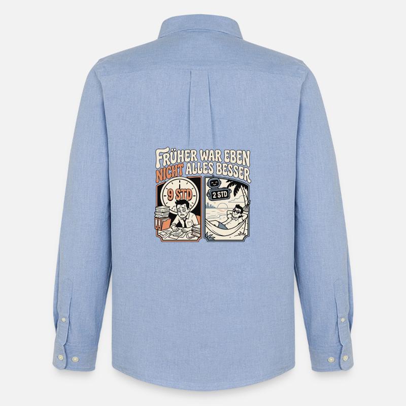 KI Gewinner - Männer Oxford Hemd von Stanley/Stella - Carolina Blue