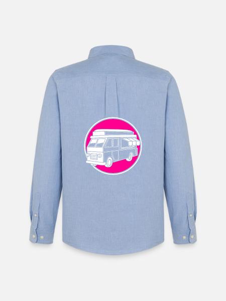 Snack Food Truck - Men's Oxford Shirt by Stanley/Stella - carolina blue