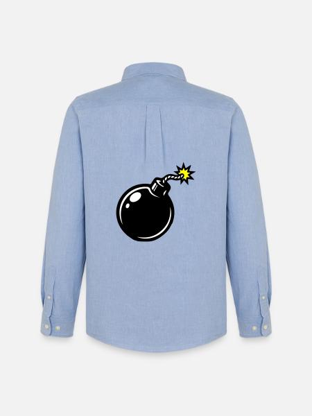 Bomb Comic - Men's Oxford Shirt by Stanley/Stella - carolina blue