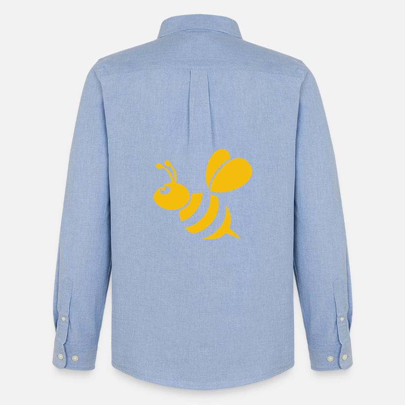 Bienchen - Männer Oxford Hemd von Stanley/Stella - Carolina Blue