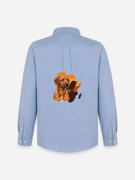 Rhodesian Ridgeback - Men's Oxford Shirt by Stanley/Stella - carolina blue