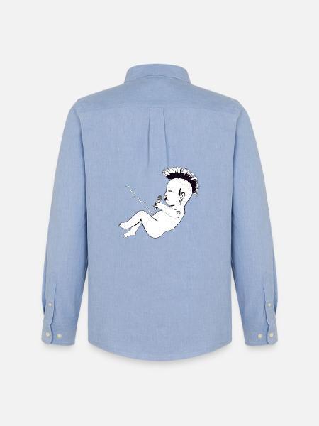 Punks not dead - Men's Oxford Shirt by Stanley/Stella - carolina blue