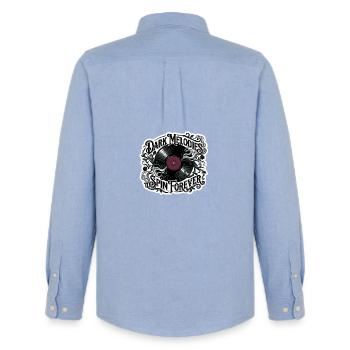 Dark Melodies Spin Forever - Chemise Oxford homme Stanley/Stella - carolina blue - Dos - AI Model Male 185 dark (185cm)