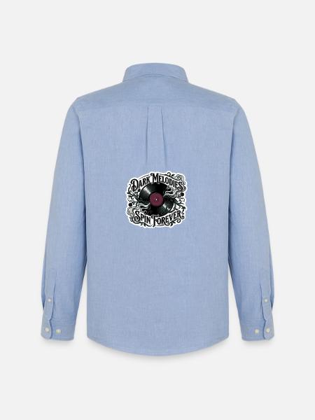 Dark Melodies Spin Forever - Men's Oxford Shirt by Stanley/Stella - carolina blue