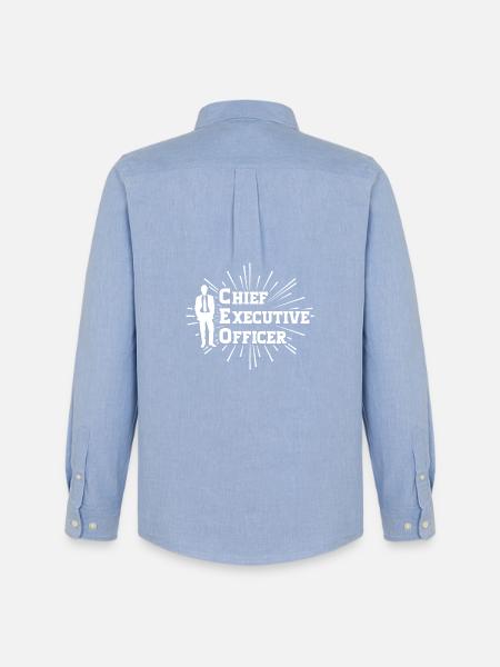 CEO - Chief Executive Officer - Men's Oxford Shirt by Stanley/Stella - carolina blue