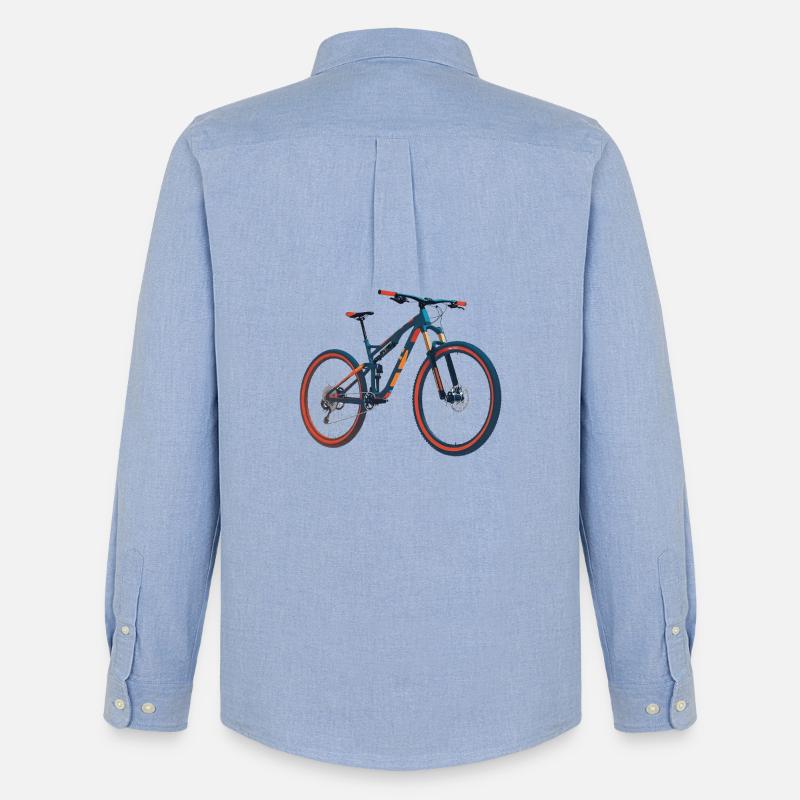 MTB Fully - Männer Oxford Hemd von Stanley/Stella - Carolina Blue