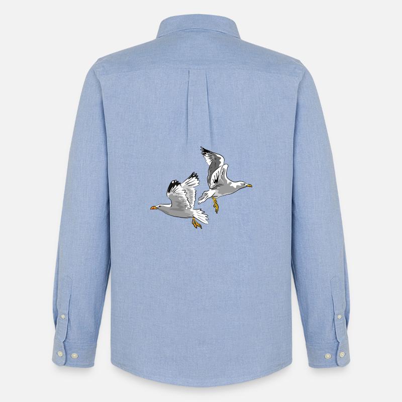 moewe vogel urlaub - Männer Oxford Hemd von Stanley/Stella - Carolina Blue