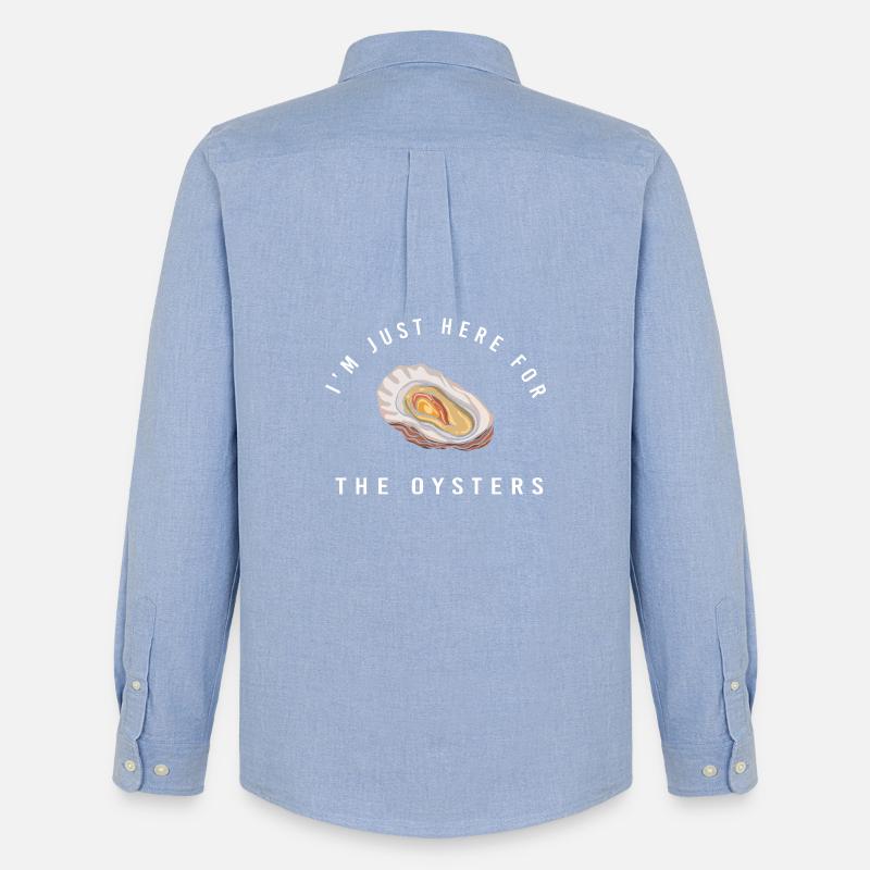 Austern - Männer Oxford Hemd von Stanley/Stella - Carolina Blue