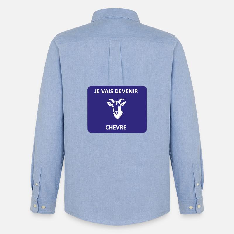 Ich werde eine Ziege - Männer Oxford Hemd von Stanley/Stella - Carolina Blue