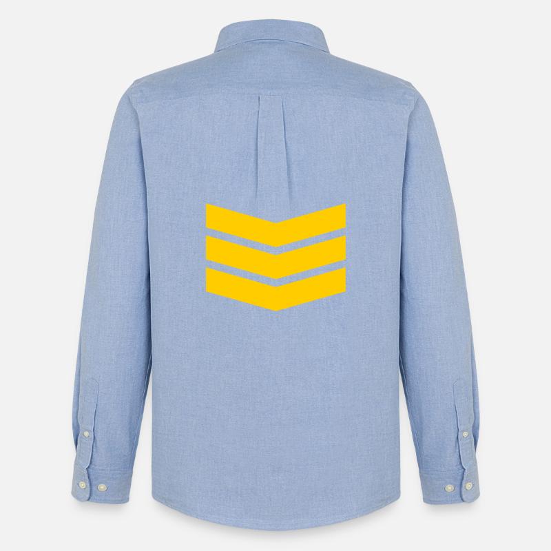 Chevron Stack Bold Pattern - Men's Oxford Shirt by Stanley/Stella - carolina blue