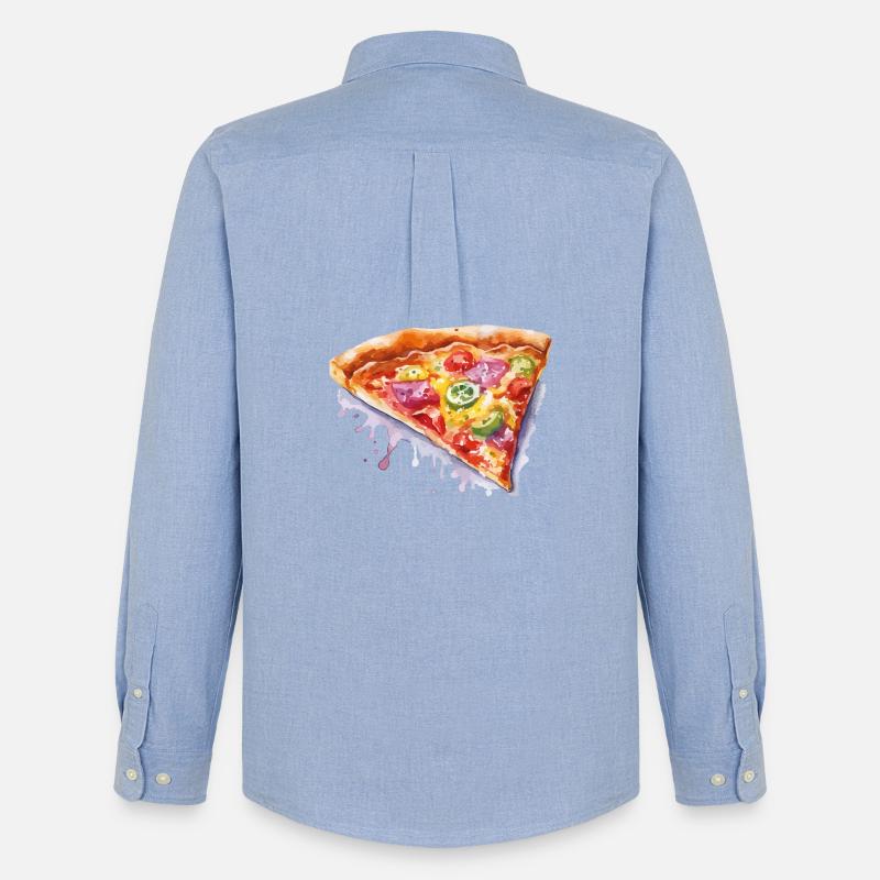 Pizza - Stanley/Stella Camicia Oxford uomo - carolina blue