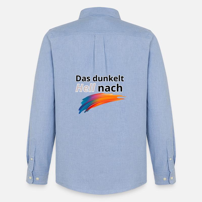 Das Dunkelt hell nach - Männer Oxford Hemd von Stanley/Stella - Carolina Blue