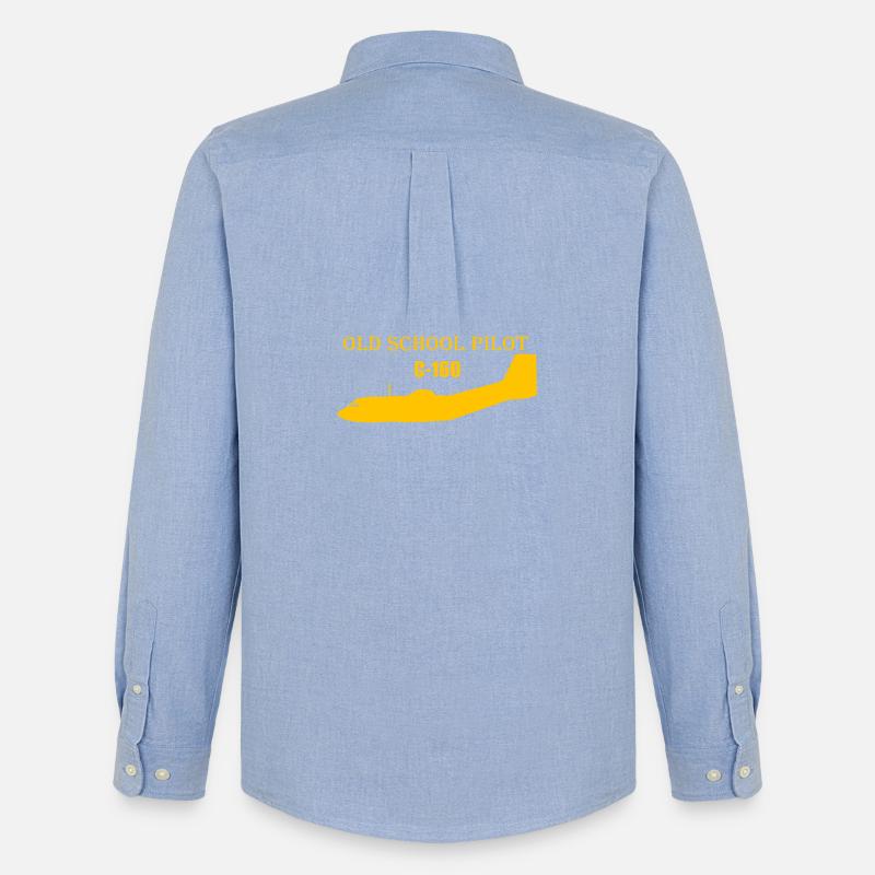 Old school pilot C-160 - Männer Oxford Hemd von Stanley/Stella - Carolina Blue
