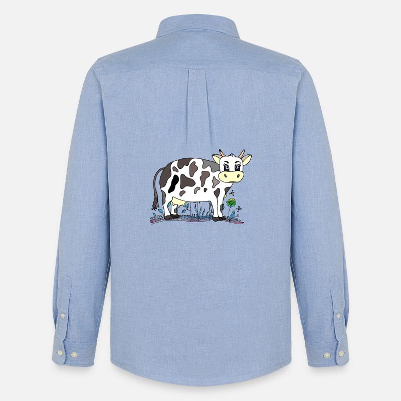 Cow - Men's Oxford Shirt by Stanley/Stella - carolina blue