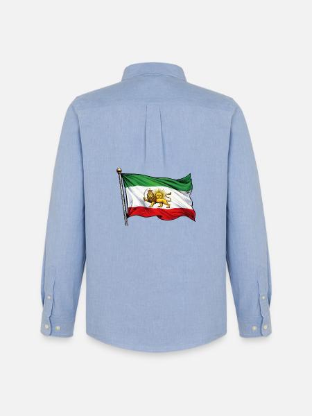 Persia Flag - Men's Oxford Shirt by Stanley/Stella - carolina blue