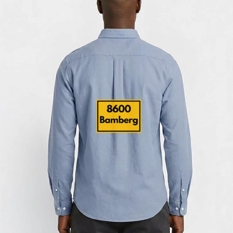 OLD POSTCODE POSTCODE RETRO 8600 BAMBERG FRANKEN Men's Oxford Shirt by Stanley/Stella