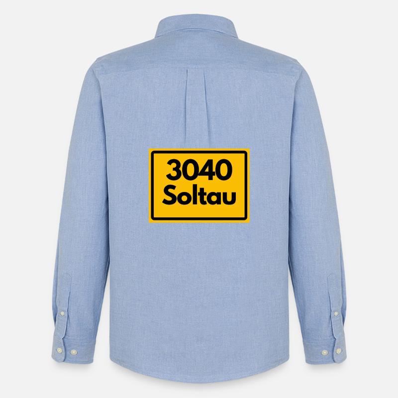 OLD POSTCODE RETRO 3040 SOLTAU – HEIDE - Men's Oxford Shirt by Stanley/Stella - carolina blue