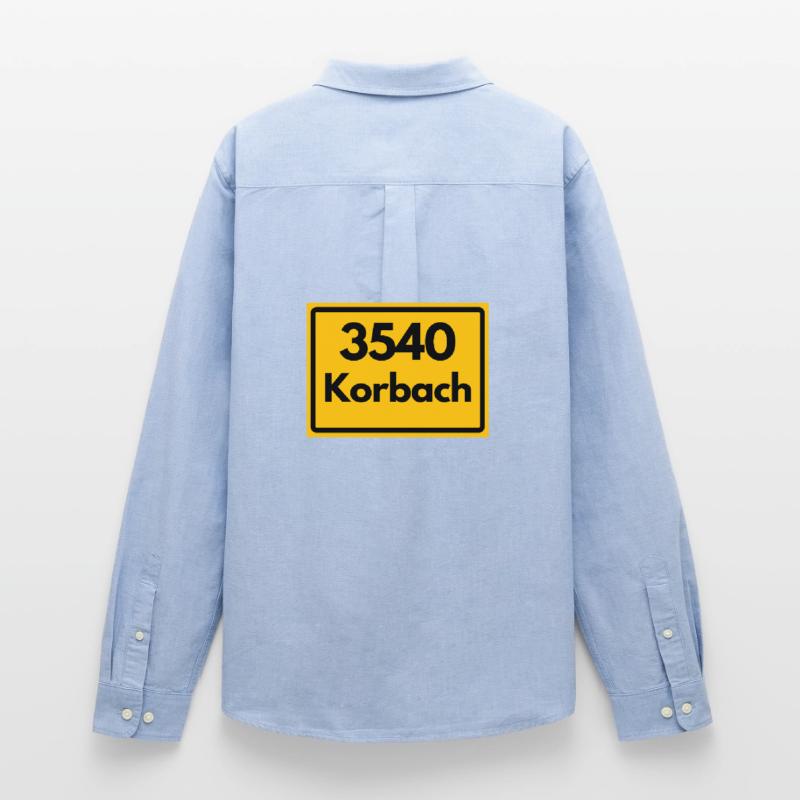 OLD POSTCODE POSTCODE RETRO 3540 KORBACH – HANSE Men's Oxford Shirt by Stanley/Stella
