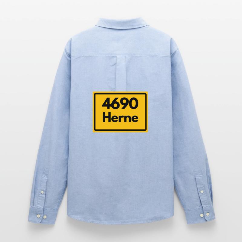 OLD POSTCODE POSTCODE RETRO 4690 HERNE – NRW Men's Oxford Shirt by Stanley/Stella