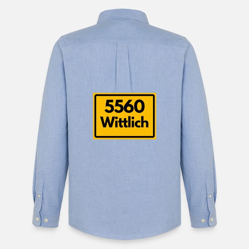 OLD POSTCODE POSTCODE RETRO 5560 WITTLICH - Men's Oxford Shirt by Stanley/Stella - carolina blue